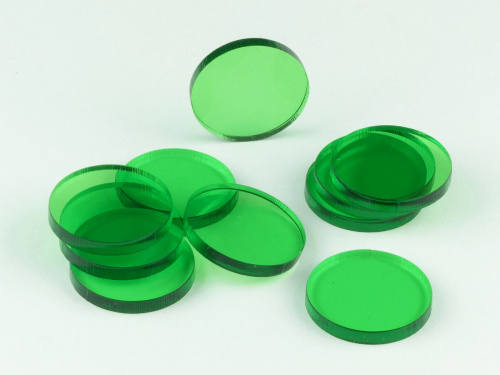 Crafters: Znaczniki akrylowe - Transparentne - Zielone (10)